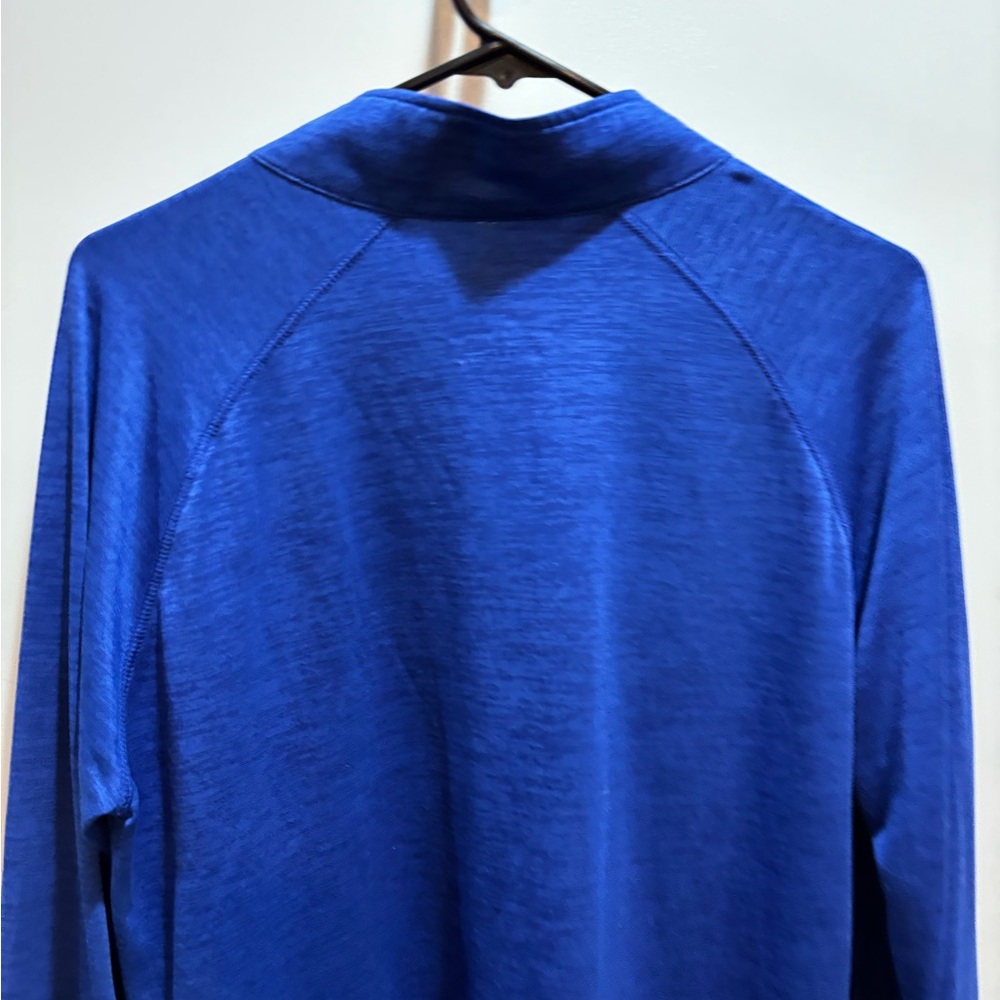 KC Embroidered Blue Quarter-Zip lightweight Pullover - Picture 8 of 12
